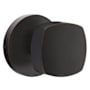 Emtek Freestone Passage Door Knob Set with Disk Rose from the Urban Modern Collection Oil Rubbed Bronze