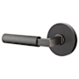 Emtek Hercules Left Handed Passage Door Lever Set with Disk Rose from the Brass Modern Collection Oil Rubbed Bronze