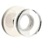 Emtek Modern Disc Passage Door Knob Set with Disk Rose from the Brass Modern Crystal Collection Polished Nickel