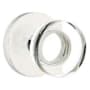 Emtek Modern Disc Passage Door Knob Set with Disk Rose from the Brass Modern Crystal Collection Polished Chrome