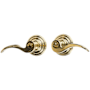 Emtek Cortina Single Cylinder Keyed Entry Lifetime Polished Brass