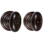 Emtek Solid Brass Egg Single Cylinder Keyed Entry Door Knob Set from the American Classic Collection Oil Rubbed Bronze