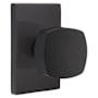 Emtek Freestone Passage Door Knob Set from the Urban Modern Collection Flat Black