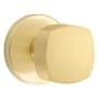 Emtek Freestone Passage Door Knob Set from the Urban Modern Collection Satin Brass