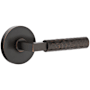 Emtek Hammered Passage Door Lever Set from the SELECT Brass Collection Oil Rubbed Bronze