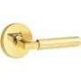 Emtek Hercules Passage Door Lever Set from the Modern Brass Collection Unlacquered Brass
