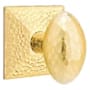 Emtek Hammered Egg Passage Knobset from the Arts and Crafts Collection Satin Brass