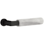 Emtek White Marble Passage Door Lever Set from the SELECT Collection Flat Black