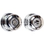 Emtek Providence Single Cylinder Keyed Entry Door Knob Set from the American Classic Collection Polished Chrome