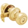 Emtek Rope Knob Single Cylinder Keyed Entry Designer Brass Knobset Lifetime Polished Brass