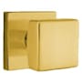 Emtek Square Knob Brass Modern Passage Knobset Satin Brass