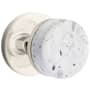 Emtek Terrazzo Passage Door Knob Set from the SELECT Collection Polished Nickel