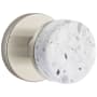 Emtek Terrazzo Passage Door Knob Set from the SELECT Collection Satin Nickel