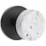 Emtek Terrazzo Passage Door Knob Set from the SELECT Collection Flat Black