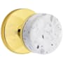 Emtek Terrazzo Passage Door Knob Set from the SELECT Collection Unlacquered Brass