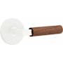 Emtek Dark Walnut Passage Door Lever Set from the SELECT Collection Matte White