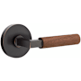 Emtek Dark Walnut Passage Door Lever Set from the SELECT Collection Oil Rubbed Bronze