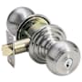Emtek Waverly Single Cylinder Keyed Entry Classic Brass Knobset Satin Nickel
