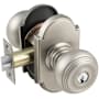 Emtek Waverly Single Cylinder Keyed Entry Classic Brass Knobset Pewter