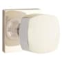 Emtek Freestone Passage Door Knob Set with Square Rose from the Urban Modern Collection Polished Nickel