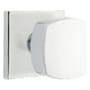 Emtek Freestone Passage Door Knob Set with Square Rose from the Urban Modern Collection Polished Chrome