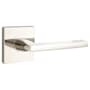 Emtek Helios Right Handed Passage Door Lever Set with Square Rose Polished Nickel
