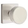 Emtek Round Knobset Passage Door Knob Set with Square Rose Satin Nickel