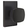 Emtek Freestone Passage Door Knob Set with Modern Rectangular Rose from the Urban Modern Collection Oil Rubbed Bronze