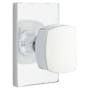 Emtek Freestone Passage Door Knob Set with Modern Rectangular Rose from the Urban Modern Collection Polished Chrome