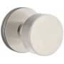 Emtek Round Single Cylinder Keyed Entry Door Knob Set with Disk Rose from the Brass Modern Collection Satin Nickel