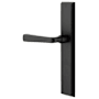 Emtek 10 Inch Stretto Rectangular Passage Sideplate Entry Set from the Sandcast Bronze Collection Medium Bronze