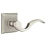 Emtek Cortina Reversible Non-Turning Two-Sided Dummy Door Lever Set from the Classic Brass Collection Pewter