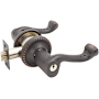 Emtek Rope Reversible Non-Turning Two-Sided Dummy Door Lever Set from the Designer Brass Collection Oil Rubbed Bronze