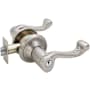 Emtek Rope Reversible Non-Turning Two-Sided Dummy Door Lever Set from the Designer Brass Collection Satin Nickel