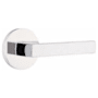 Emtek Dumont Right Handed Privacy Door Lever Set with Disk Rose from the Brass Modern Collection Polished Chrome