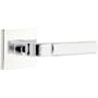 Emtek Aston Privacy Door Lever Set from the Brass Modern Collection Polished Chrome