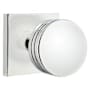 Emtek Bern Brass Modern Privacy Knobset Polished Chrome