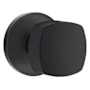 Emtek Freestone Privacy Door Knob Set from the Urban Modern Collection Flat Black