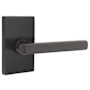 Emtek Freestone Privacy Door Lever Set from the Brass Modern Collection Oil Rubbed Bronze