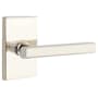 Emtek Freestone Privacy Door Lever Set from the Brass Modern Collection Polished Nickel