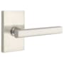 Emtek Freestone Privacy Door Lever Set from the Brass Modern Collection Satin Nickel