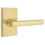 Emtek Freestone Privacy Door Lever Set from the Brass Modern Collection Satin Brass