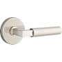 Emtek Hercules Privacy Door Lever Set from the Modern Brass Collection Satin Nickel