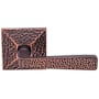Emtek Hammered Lever Privacy Leverset from the Arts and Crafts Collection Oil Rubbed Bronze
