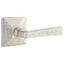 Emtek Hammered Lever Privacy Leverset from the Arts and Crafts Collection Satin Nickel
