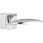 Emtek Mercury Brass Modern Privacy Leverset Polished Chrome