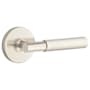 Emtek Myles Modern Brass Privacy Door Lever Set Satin Nickel
