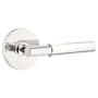 Emtek Myles Modern Brass Privacy Door Lever Set Polished Chrome