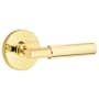 Emtek Myles Modern Brass Privacy Door Lever Set Unlacquered Brass