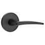 Emtek Poseidon Privacy Lever Set from the Brass Modern Collection Flat Black